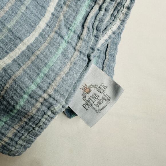 Patina Vie Baby 100% Cotton Striped Muslin Baby Swaddle Blanket - Picture 2 of 7